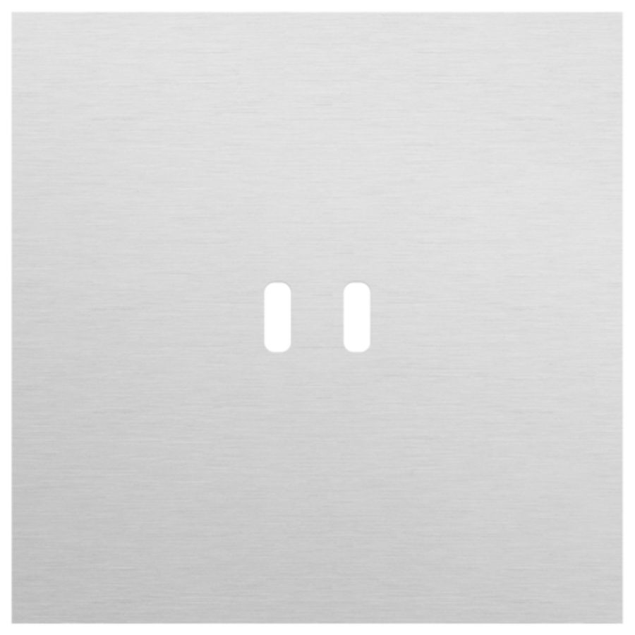 Enkelvoudige afdekplaat voor dubbele USB-C lader 155-74103