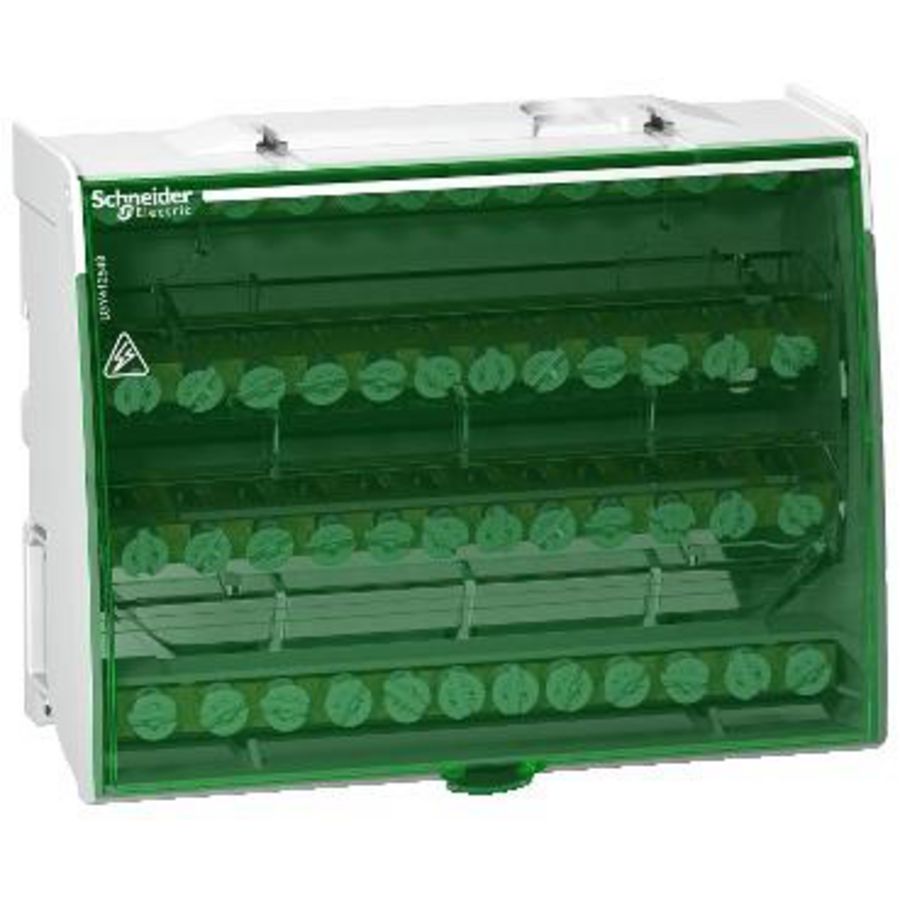 Verdeelblok 4P 125A 4x12 aansluitingen DIN-rail bev DS