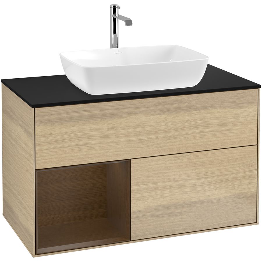 Wastafelonderkast Finion 1000x603x501mm Oak Veneer G772GNPC