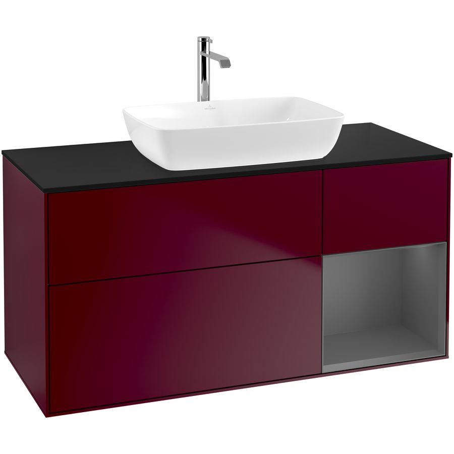Wastafelonderkast Finion 1200x603x501mm Peony Matt Lacquer G832GKHB
