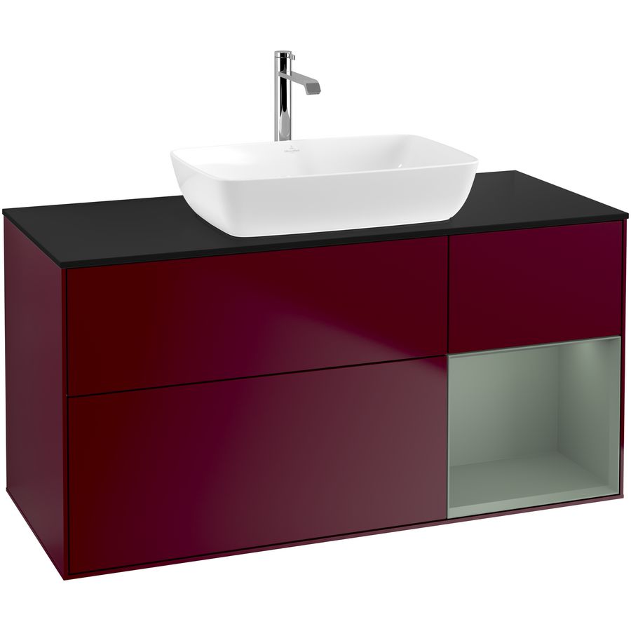 Wastafelonderkast Finion 1200x603x501mm Peony Matt Lacquer G832GMHB