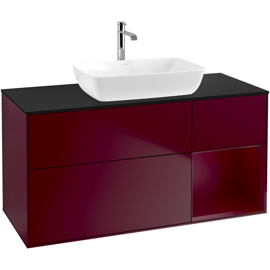 Wastafelonderkast Finion 1200x603x501mm Peony Matt Lacquer G832HBHB