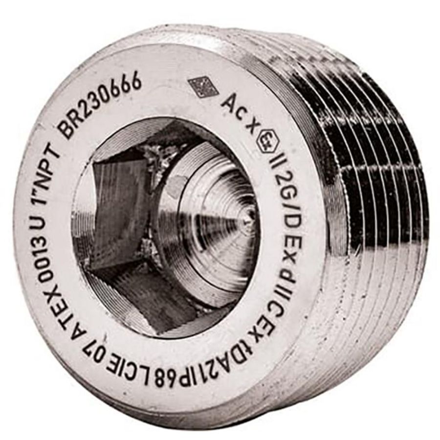 Plug ronde ATEX EXD mess. 1/2NPT metaalkeur VVE=50