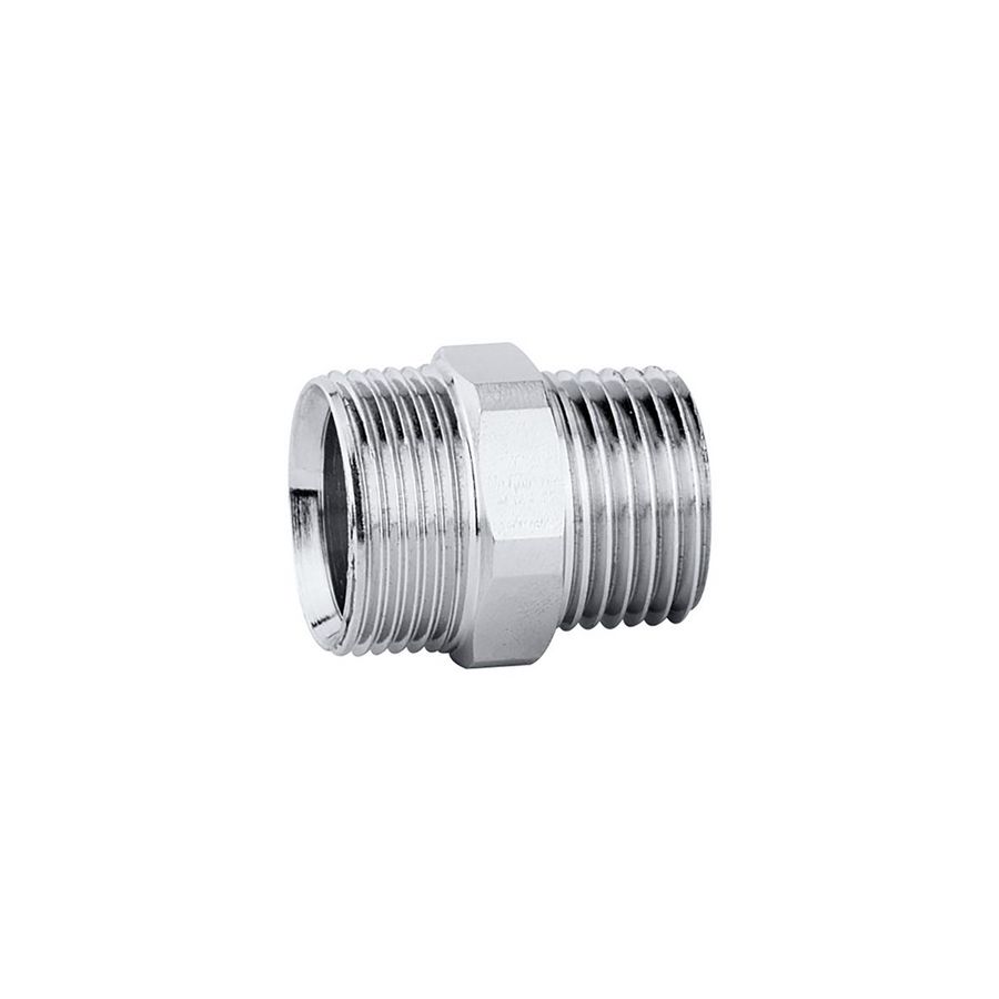 Koppeling buitendraad tbv bicon 1/2"bt.x23p.1,5 chroom