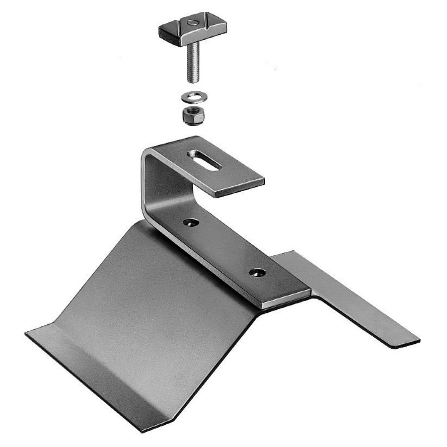 Set a 4st. Dakhaken, golfplaten (roestvrij staal) Remasol