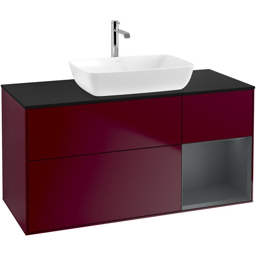 Wastafelonderkast Finion 1200x603x501mm Peony Matt Lacquer G832HGHB