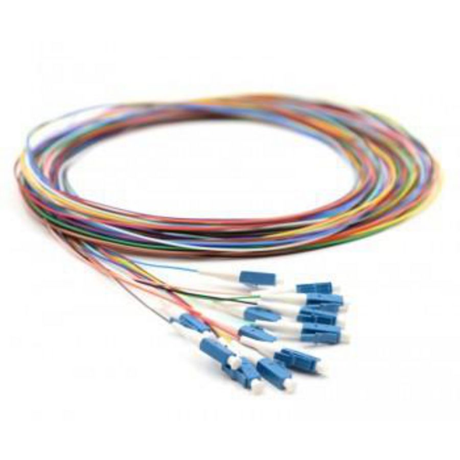 LC/upc Pigtail SM OS2 6 pieces 30mm striplength 2mtr.