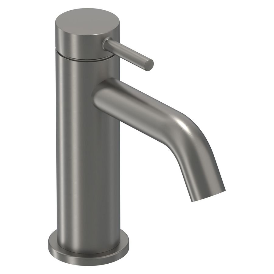 Wastafelmengkraan BOND S-size sprong 105mm coldstart geborsteld metal black PVD