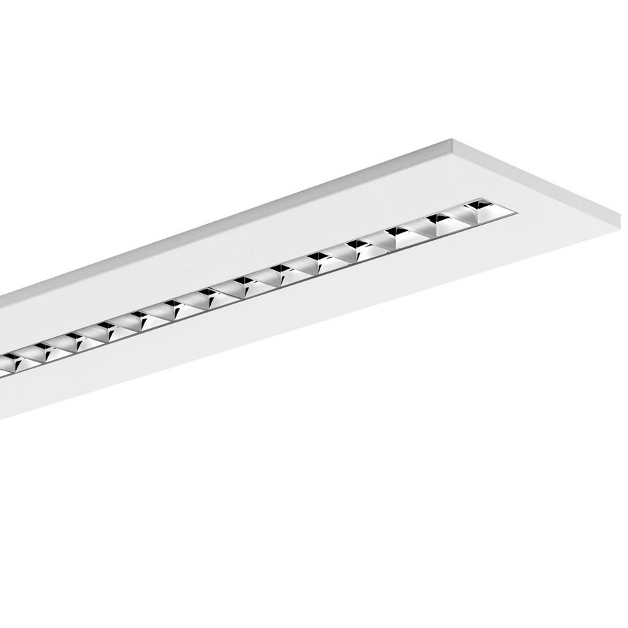 LED-Ingelegd armatuur 4000K 26W statisch Spiegelraster