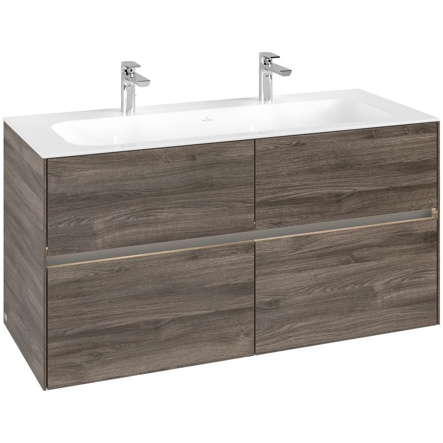 Wastafelonderkast Collaro 1196x603x498mm Sto.Oak C140B0RK