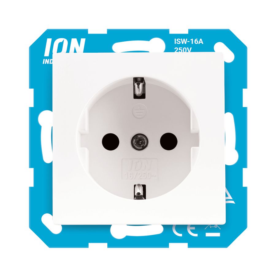 Wandcontactdoos RA E1 Alpin Wit VVE=100