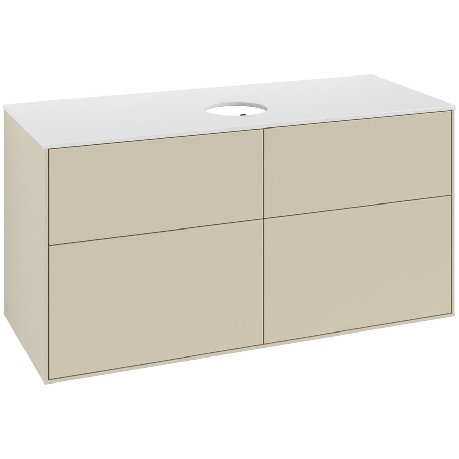 Wastafelonderkast Finion 1200x603x501mm S.Grey Matt Lacquer FA3100HJ