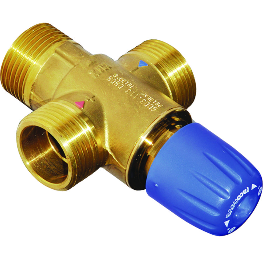 Thermostatische mengkraan 30-65°C.