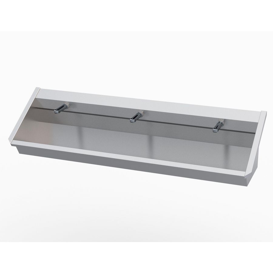 SANILAV 1 180cm met Delabie "soft touch" zelfsluitende kraan
