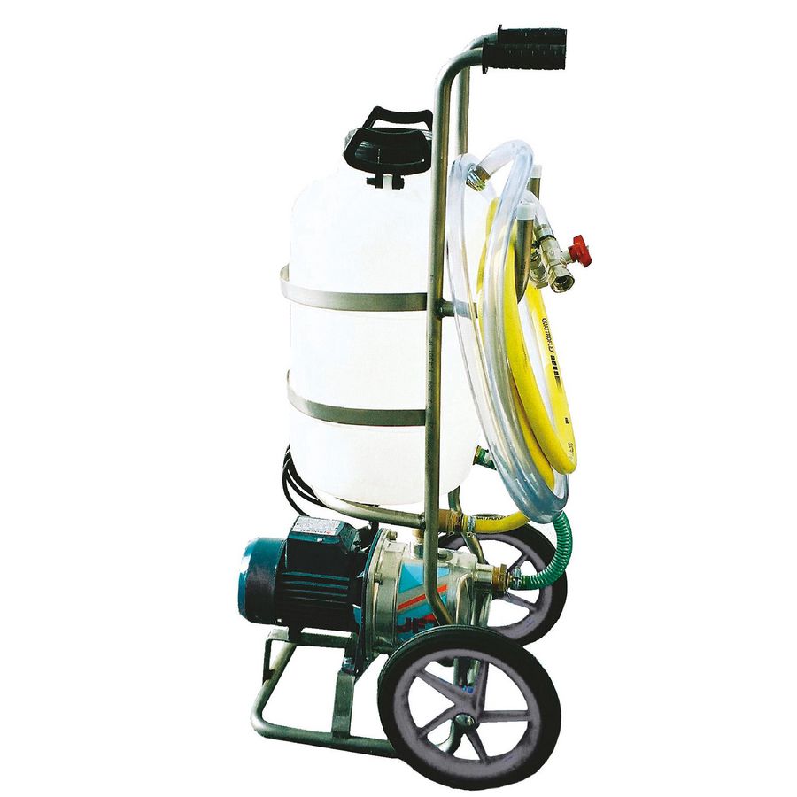 Vulstation incl pomp + jerrycan Remasol
