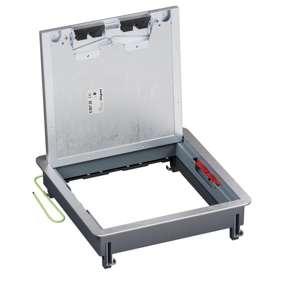 Dekselset metaal vierk.tapijtr.+inbouwframe 16/24m inspectie
