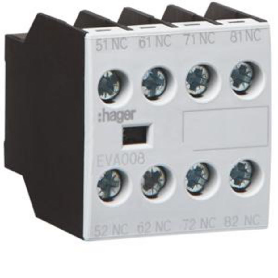 Hulpcontactblok 4NC voor EV007-EV038 EVN022-EVN045 EVL-EVR
