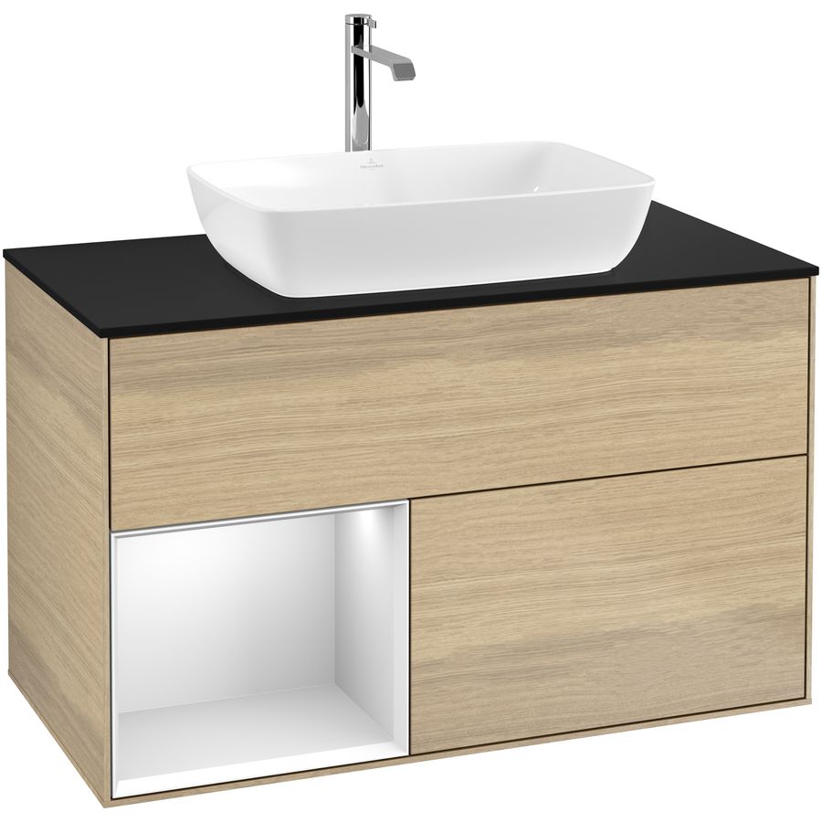 Wastafelonderkast Finion 1000x603x501mm Oak Veneer G772MTPC