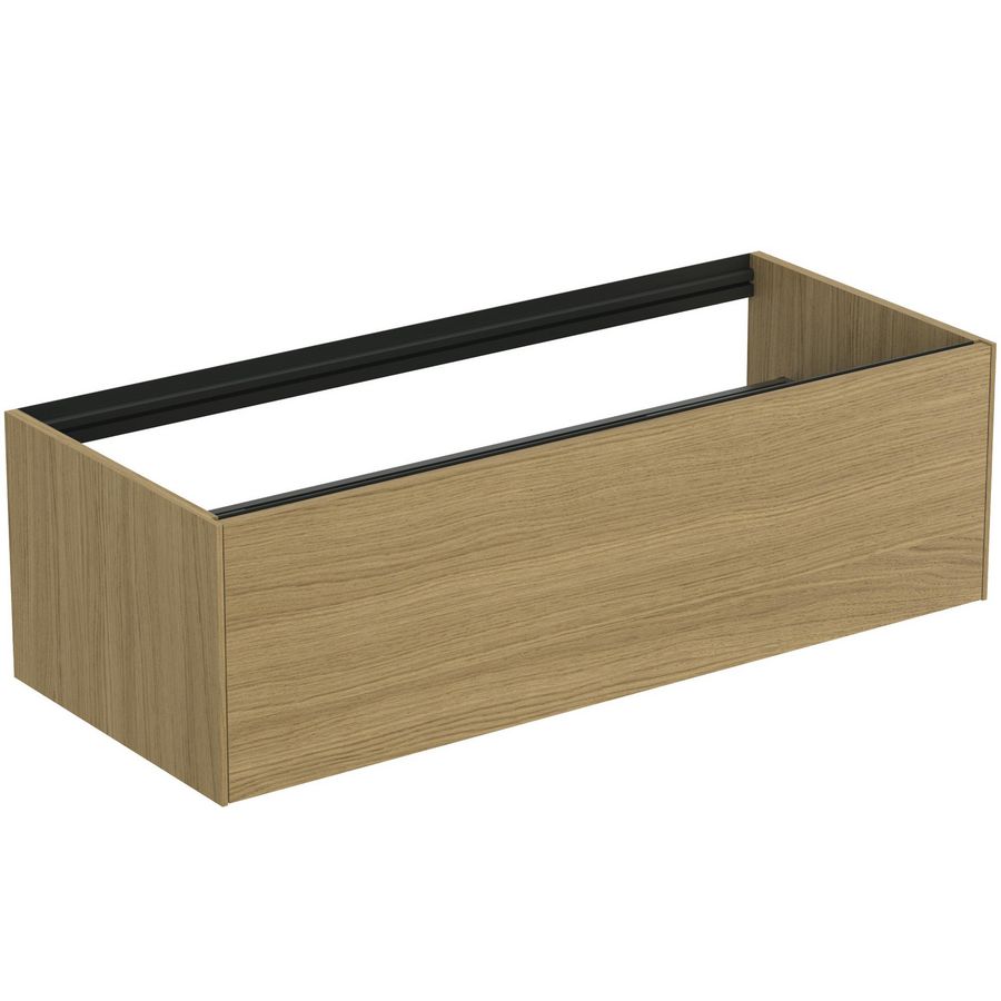 Conca wastafelmeubel 120x50x37cm 1 lade zonder afdekblad light oak