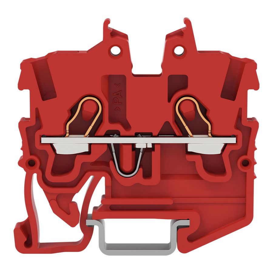 2-draads MINI-rijgklem bedieningsopening 1mm² rood 2050-1203 VVE=100