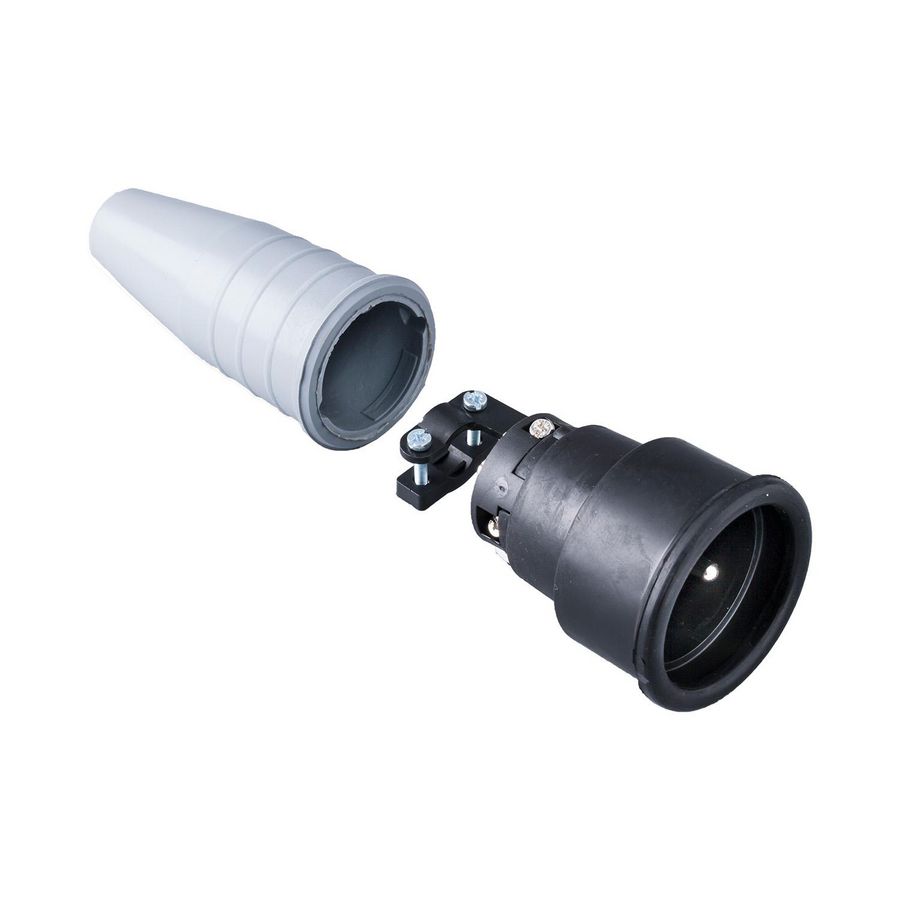 Volrubber koppelcontactstop 16A 250V penaarde greep VVE=100
