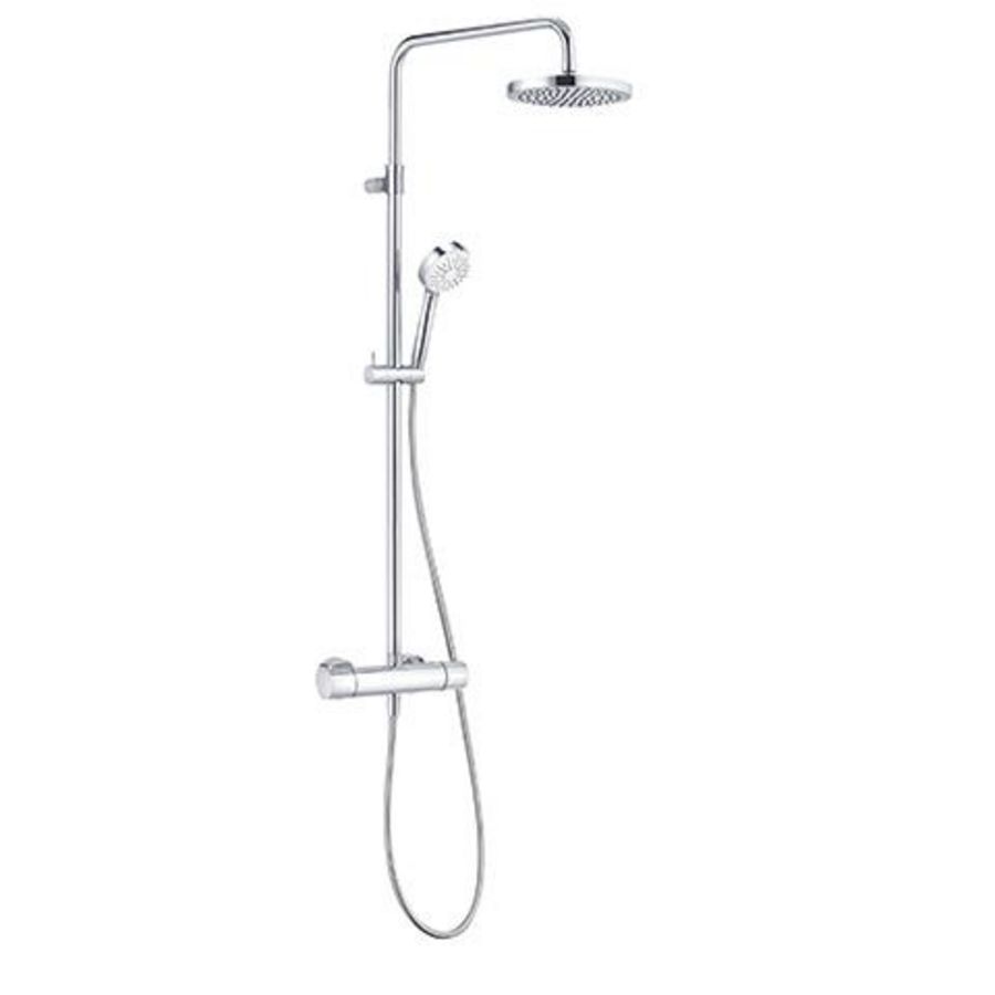 Logo 1s dual shower system Objekta chroom