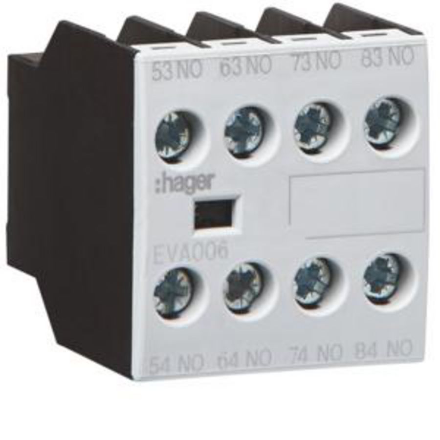 Hulpcontactblok 4NO voor EV007-EV038 EVN022-EVN045 EVL-EVR