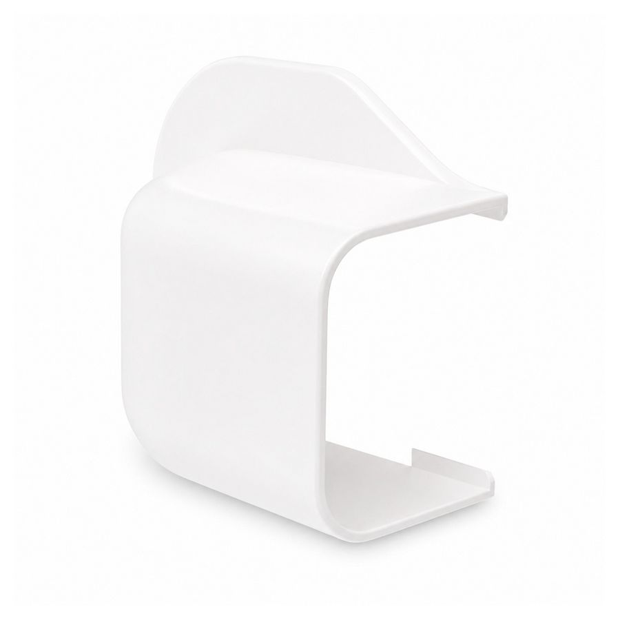 Muurafdekkap 90x65mm wit PVC RAL9010