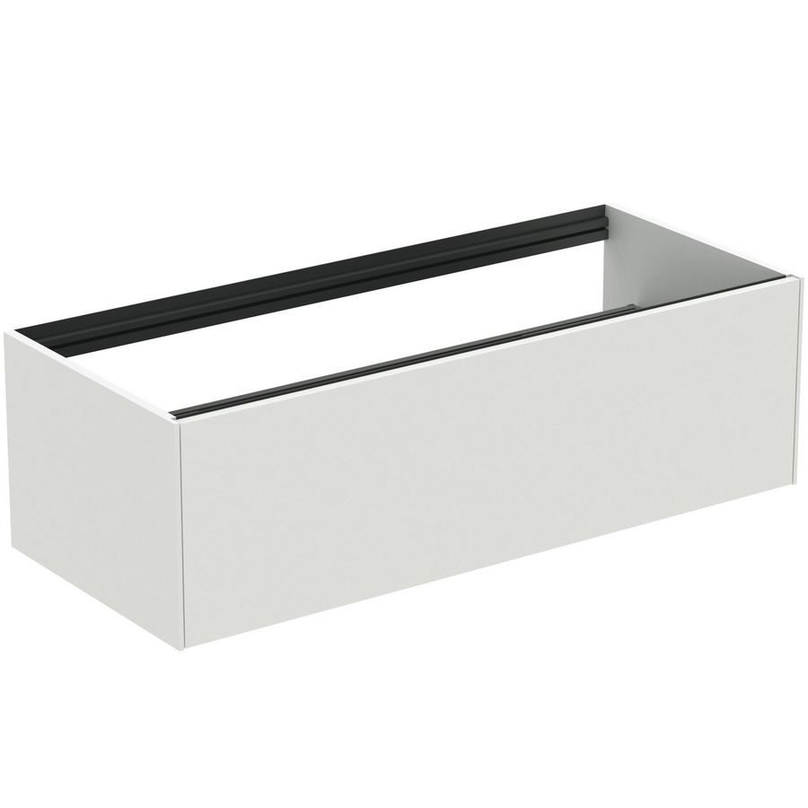 Conca wastafelmeubel 120x50x37cm 1 lade zonder afdekblad matt white