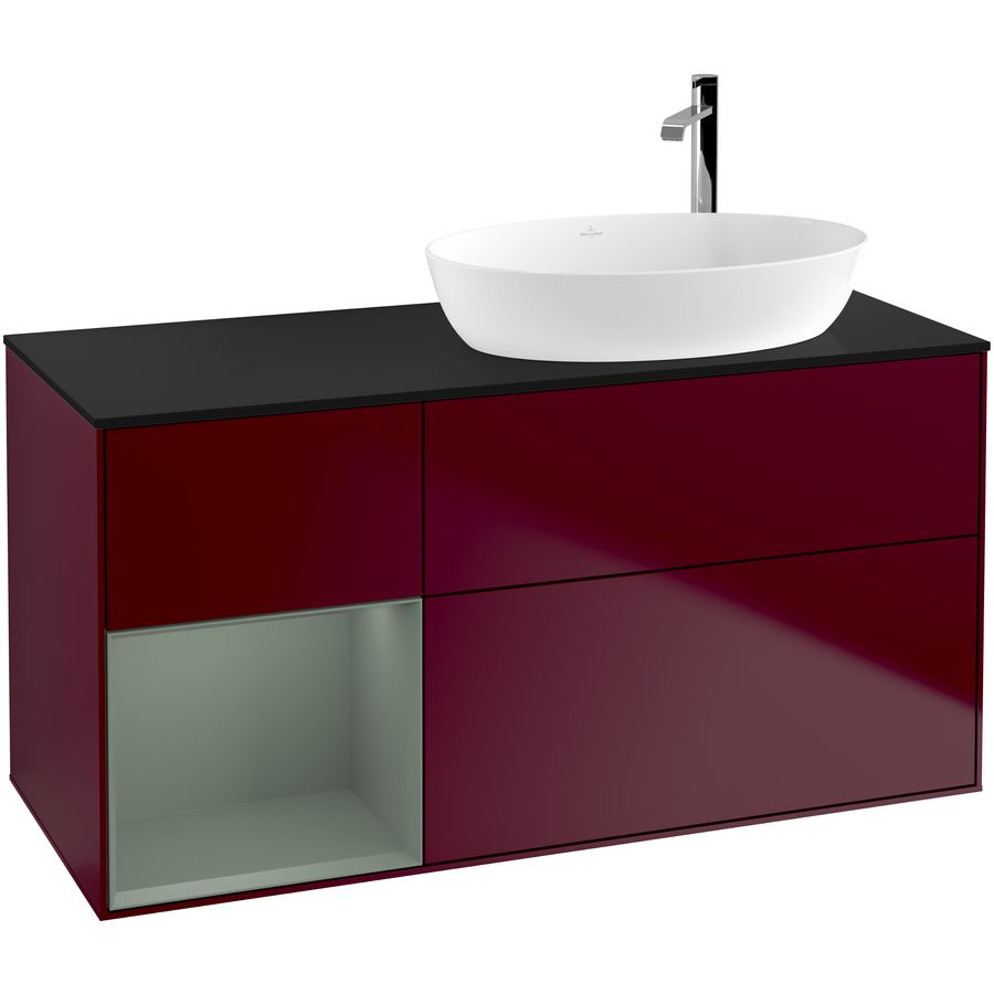 Wastafelonderkast Finion 1200x603x501mm Peony Matt Lacquer G922GMHB
