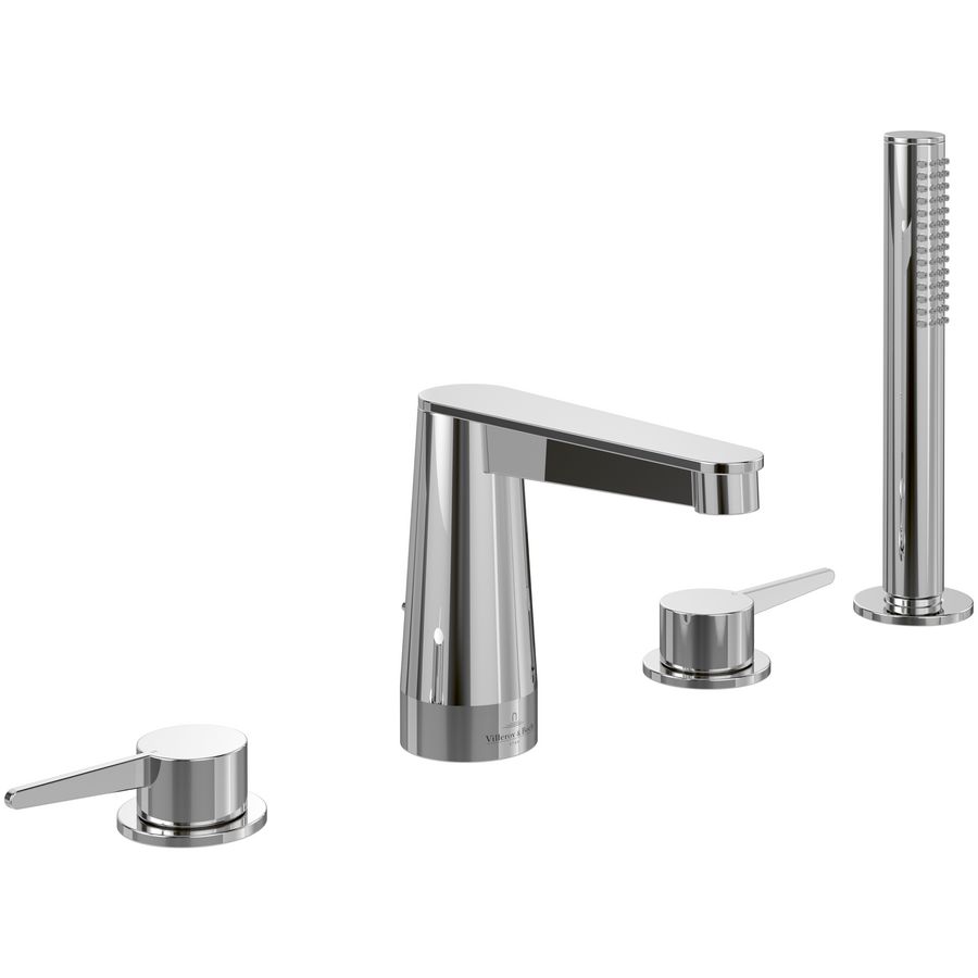 Viergats bandrandkraan Conum Chrome