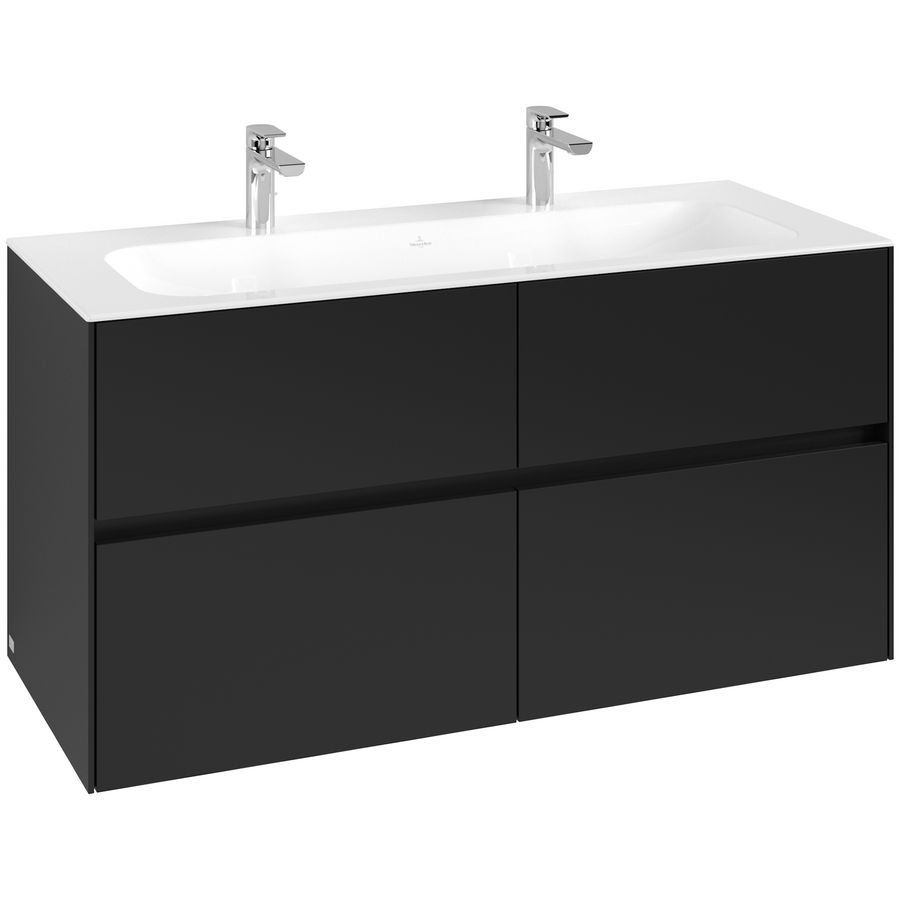Wastafelonderkast Collaro 1196x603x498mm Volcano Black C14000VL