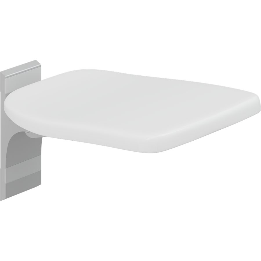 Opklapbaar zitje vaste hoogte wandm. 320mm PLUS wit