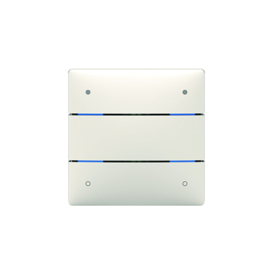 Tastsensor met 4 toetsen en 4 status LEDs KNX
