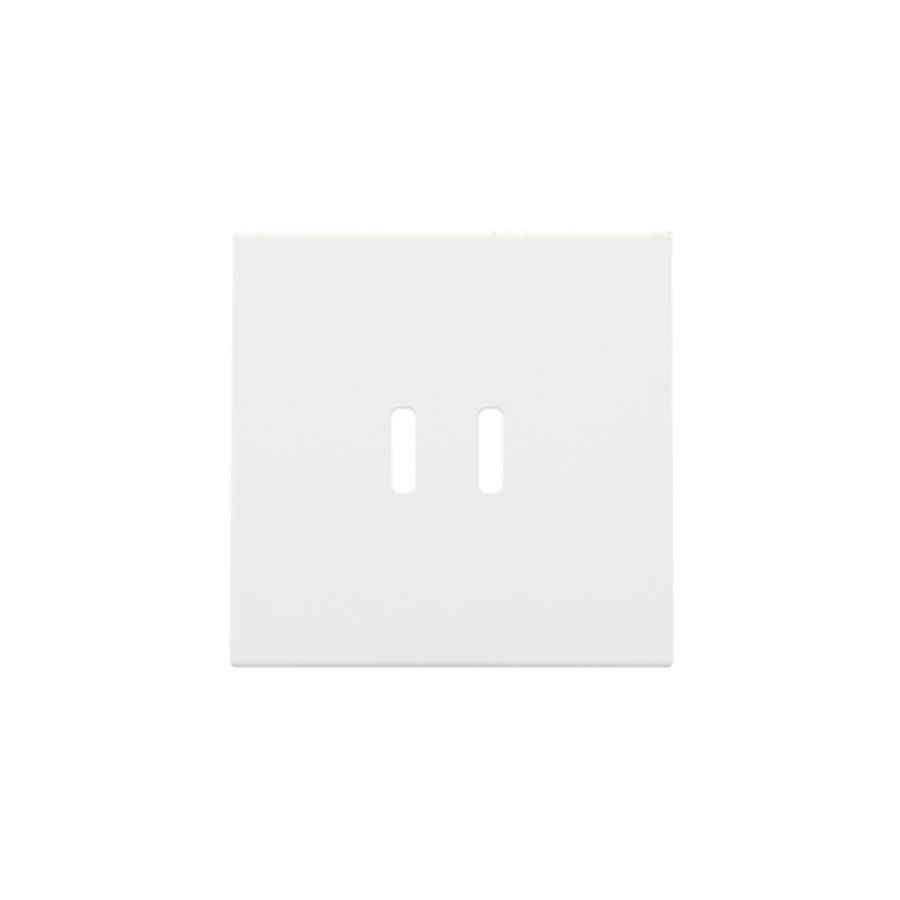 Afwerkingsset dubbele smart USB-C-lader white coated