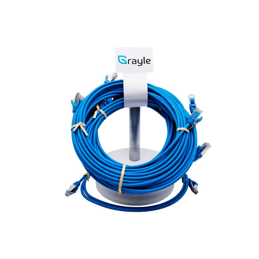 Slimline Patchkabel Cat.6A S/FTP AWG30 LSZH molded blauw 2.0