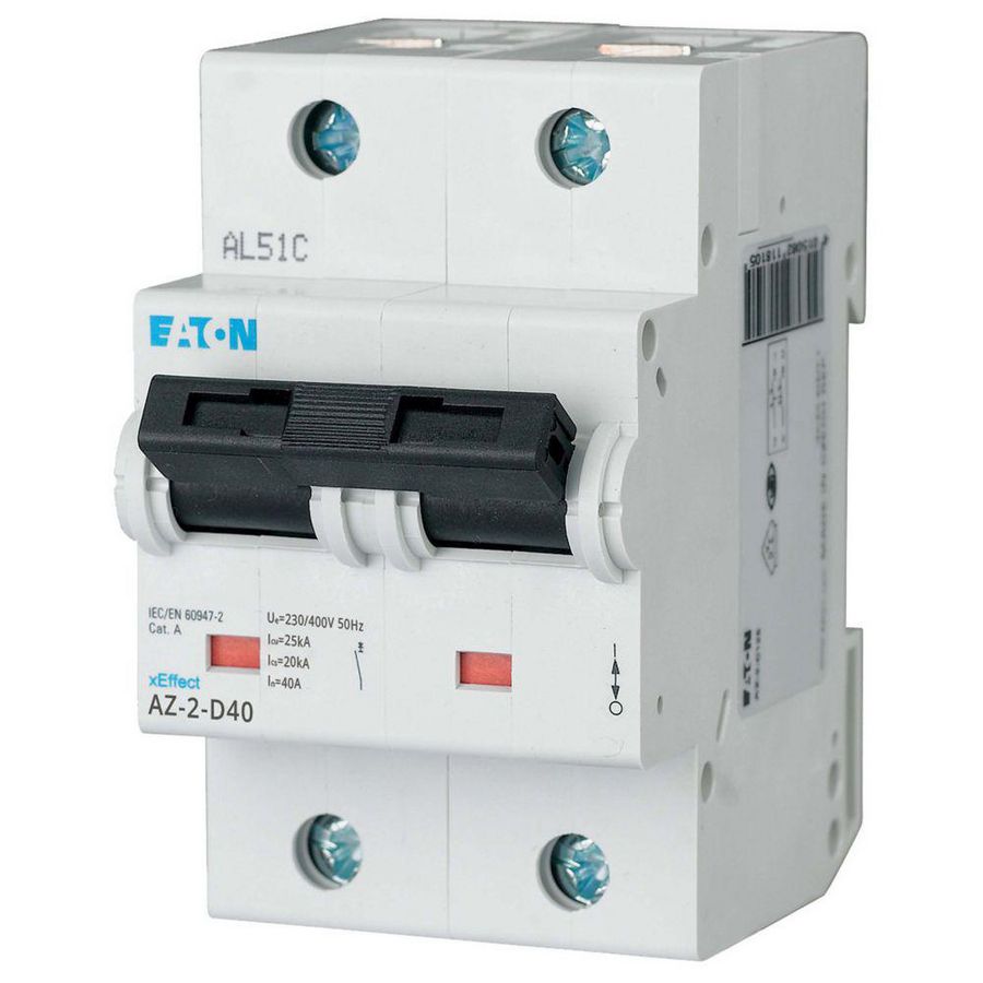 installatieautomaat (MCB) AZ D-karakteristiek 40A 2-polig 25kA