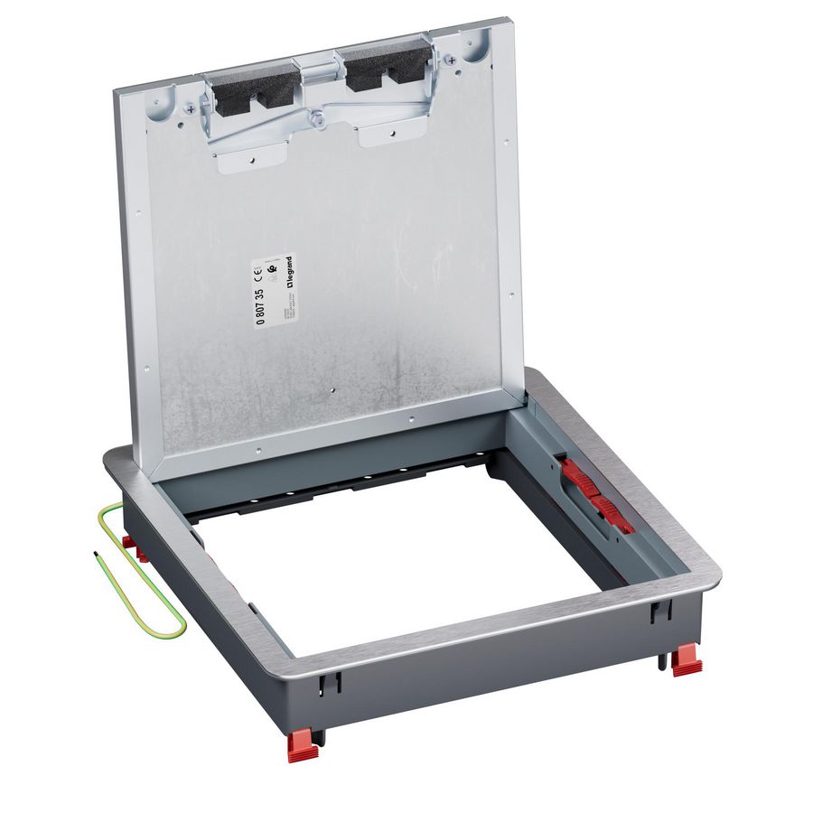Dekselset metaal vierk.tapijtr.+inbouwframe 16/24m inspectie