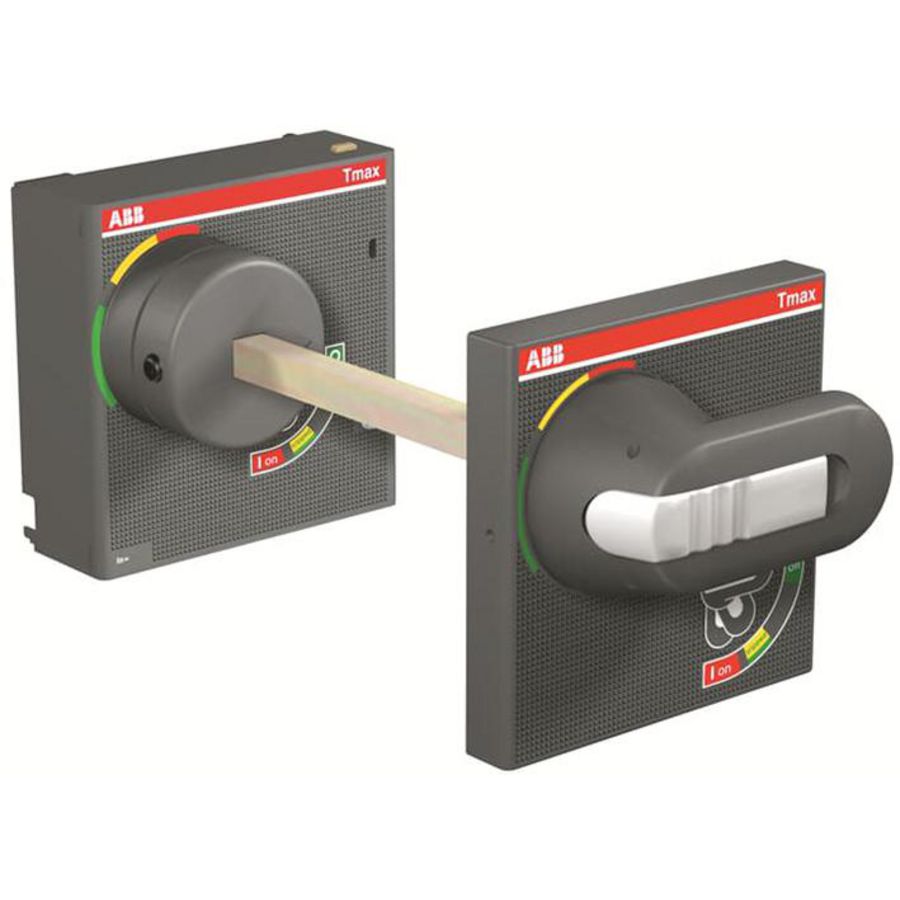 Draaihendel voor Tmax T4-T5 met as en deurkop. rood/geel