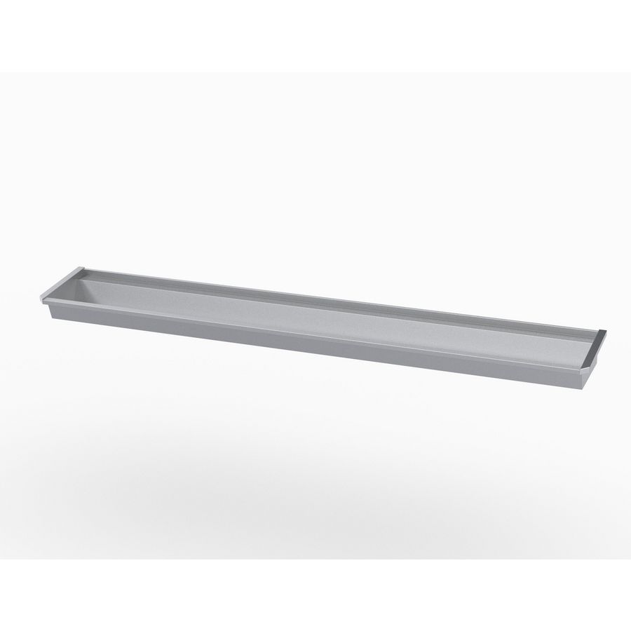 Sanilav 5.0 RVS wasgoot m/ kraanbank 300cm 5pl-uitv Z1