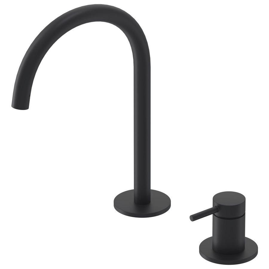 Wastafelmengkraan BOND 2-gats bladmontage sprong 171mm coldstart mat zwart