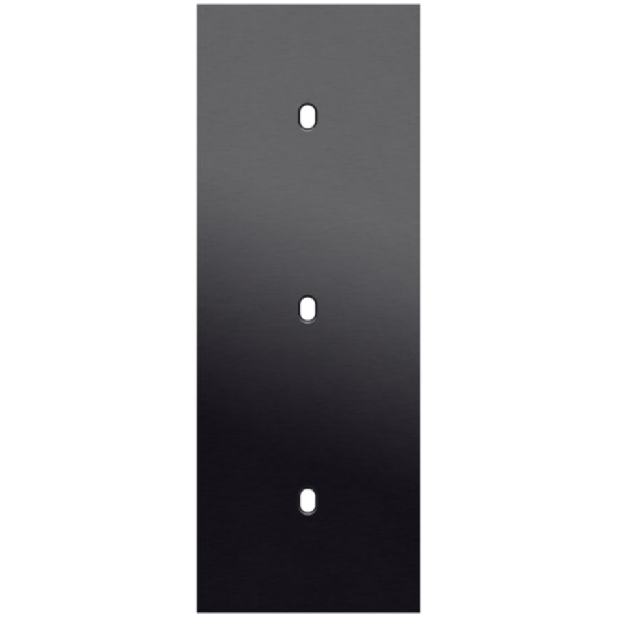 Drievoudige afdekpl. verticaal 71mm centerafstand drie enkel