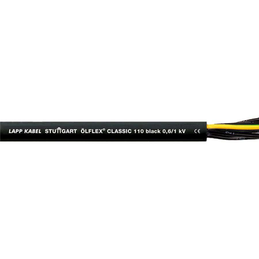 Haspel a 500m. stuurstroomkabel OLFLEX CLASSIC 110 Black 0,6/1kV 7G1mm²