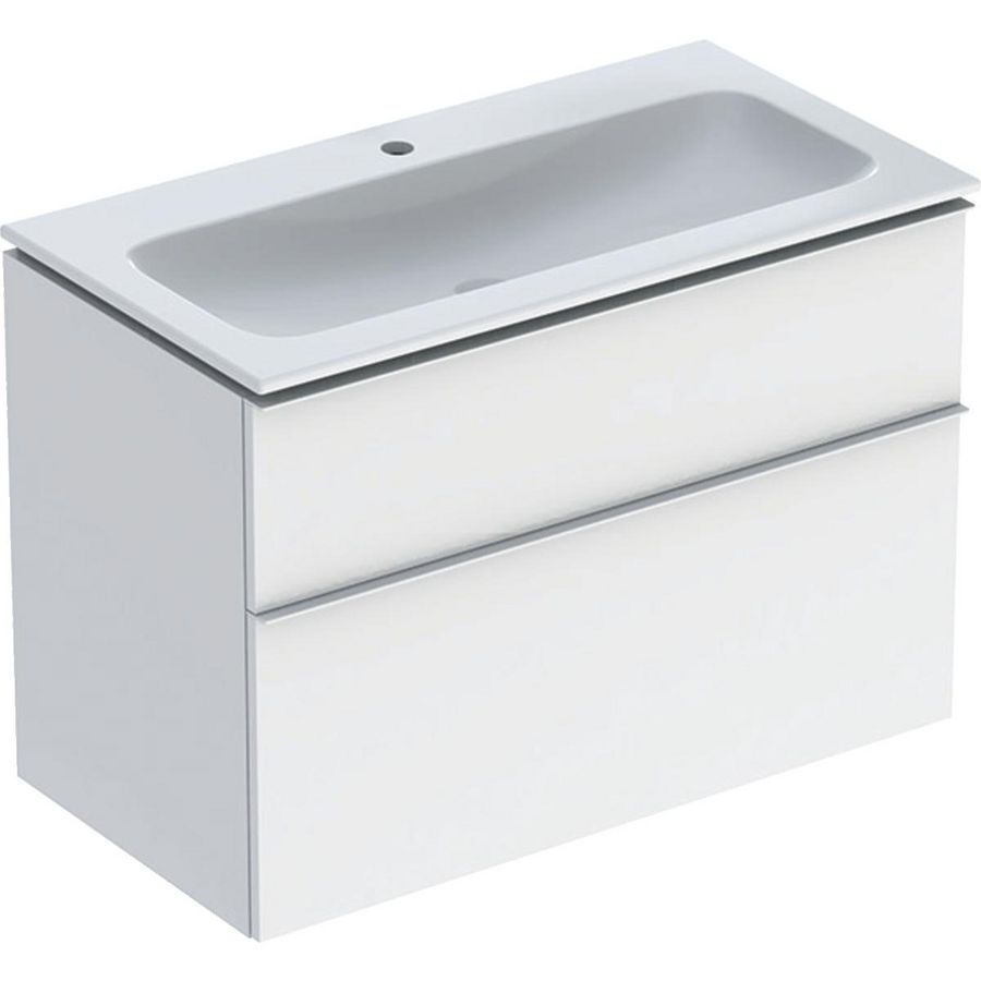 iCon set slim rim wt 90 met onderkast 2 laden wit/wit