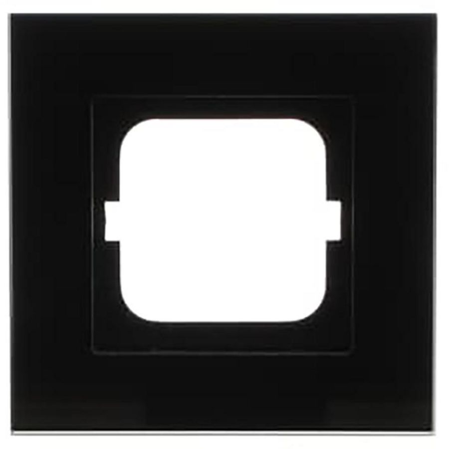 Afdekraam 1v c-glas zwart