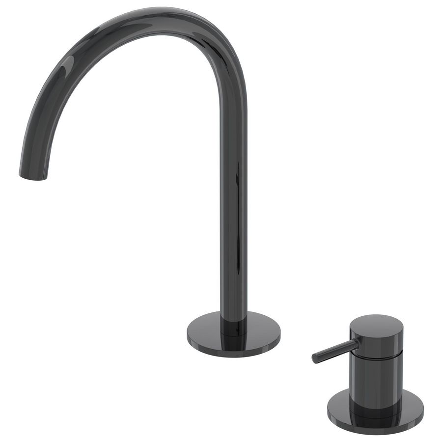 Wastafelmengkraan BOND 2-gats bladmontage sprong 171mm coldstart zwart chroom