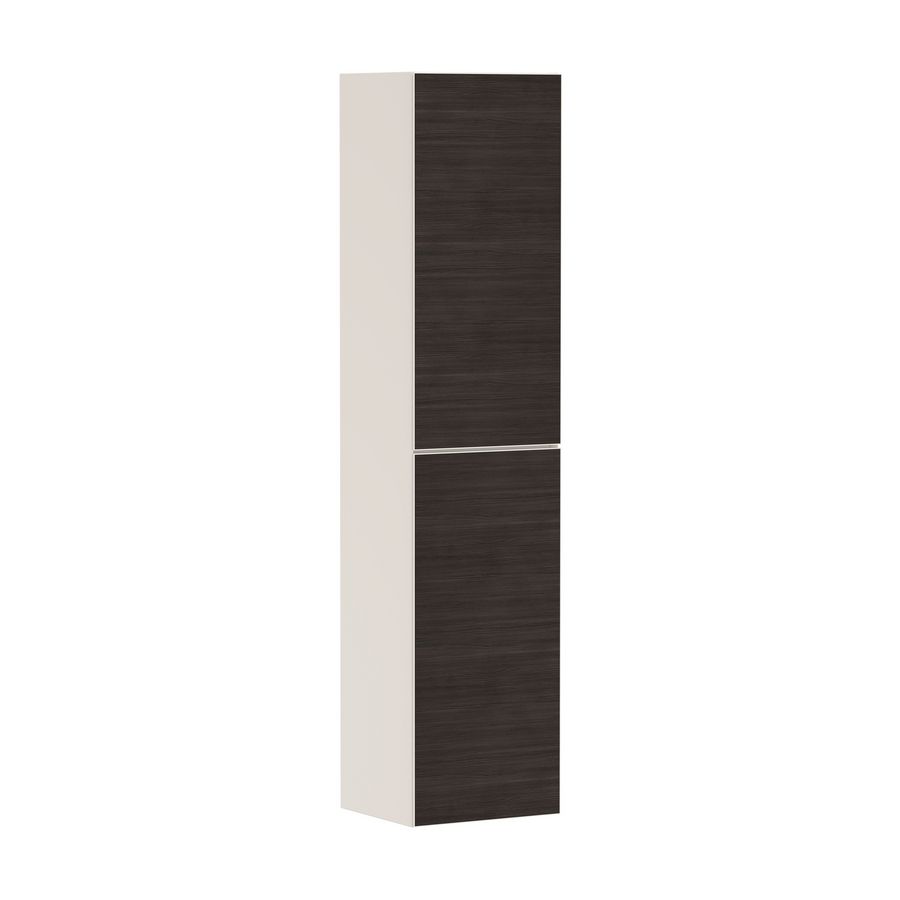 Hoge kast Sand Matt beige / front dark oak 400/360 scharnieren rechts Xevolos E 54222730