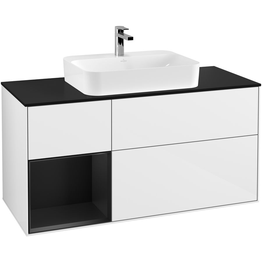 Wastafelonderkast Finion 1200x603x501mm G.White.L G412PDGF