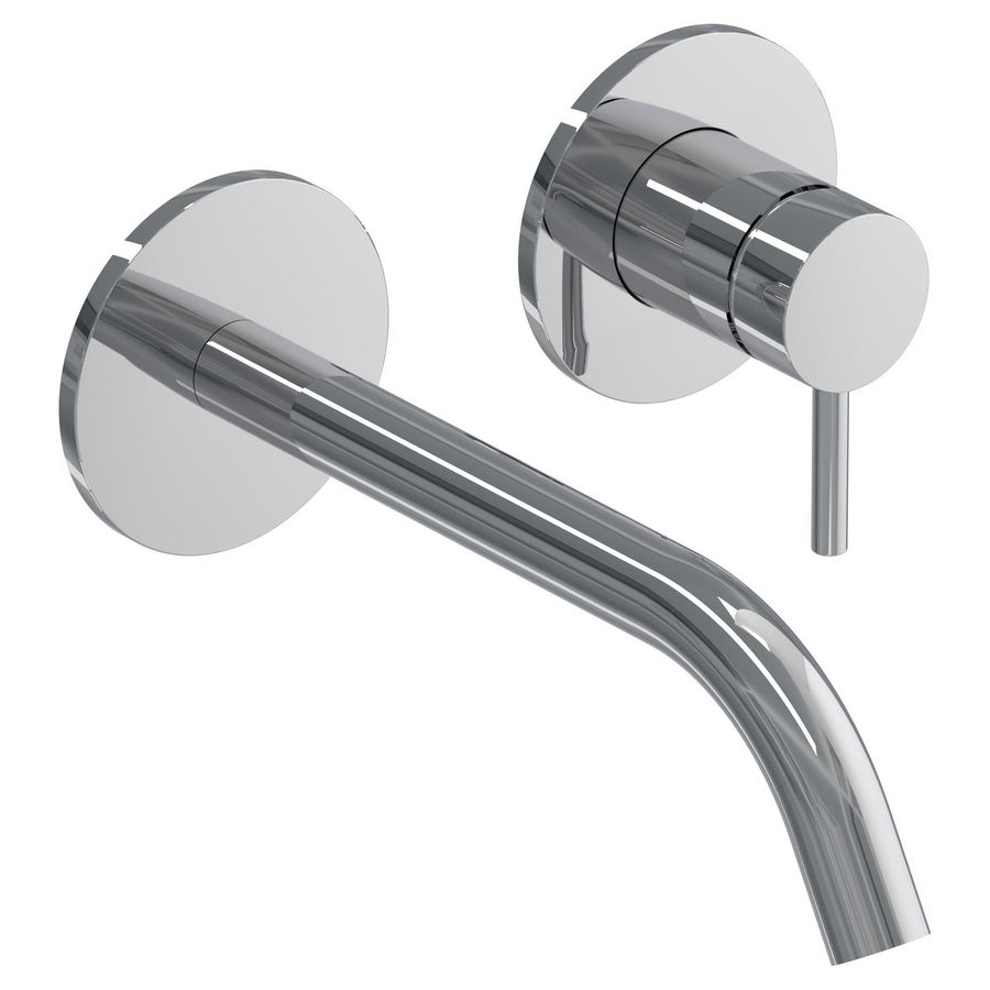 Wastafelmengkraan BOND afbouwdeel 2-gats sprong 195mm coldstart chroom