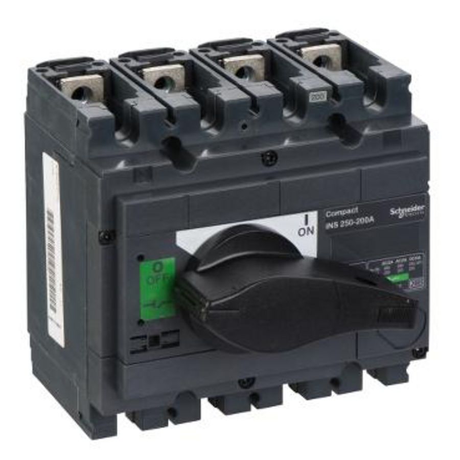 Lastscheider Vast Zwart ComPact INS250-200A 4P